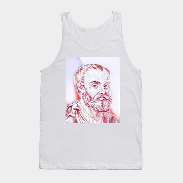 Galen Portrait | Galen Artwork | Line Art 3 Tank Top by JustLit